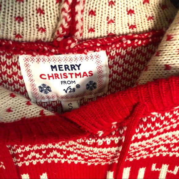 Merry Christmas V28 Reindeer sweater red/cream S - Picture 4 of 5